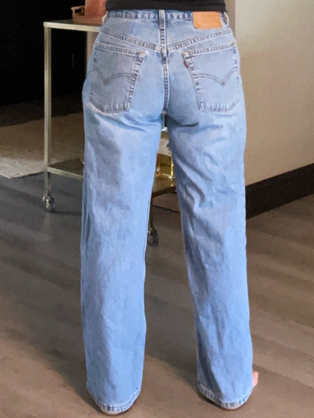 Vintage 90s Levi’s 565 Wide Leg Jeans Made in USA Size 9 Jr S Low Rise